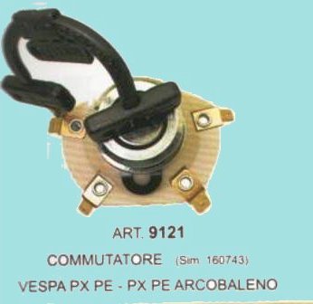 ART.9121 COMMUTATORE VESPA PX PE-PX PE ARCOBALENO ART.9121 COMMUTATORE VESPA PX PE-PX PE ARCOBALENO